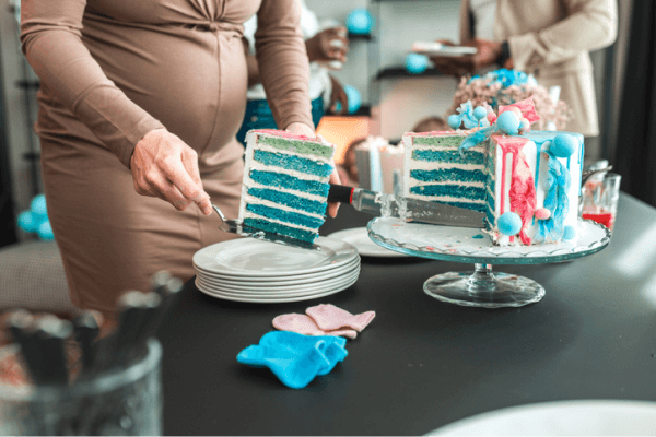 寶寶性別派對蛋糕揭曉