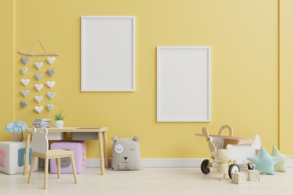 黃色油漆兒童房