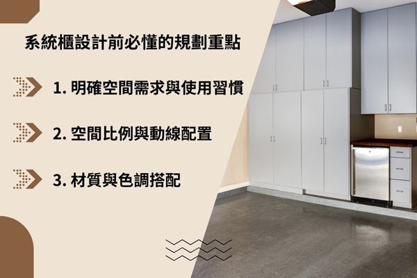 系統櫃設計前必懂的規劃重點