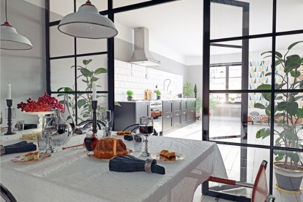廚房玻璃隔間設計範例1