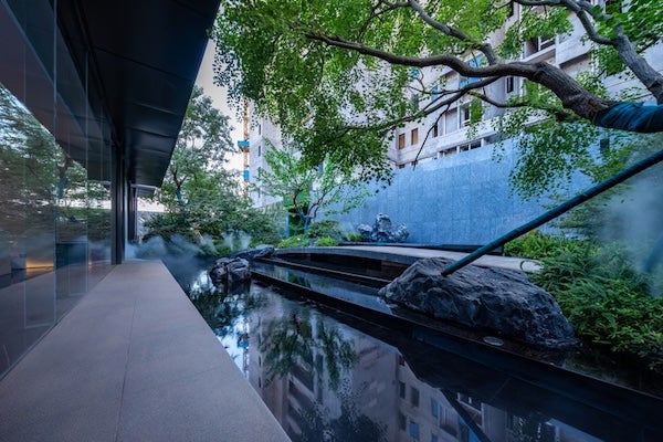 ▲靜態水景可以營造寧靜的景觀氛圍