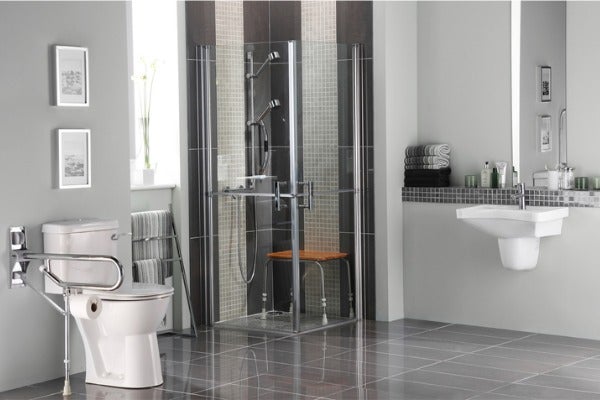 ▲設計專用老人浴室，能提升長者使用浴廁的安全性