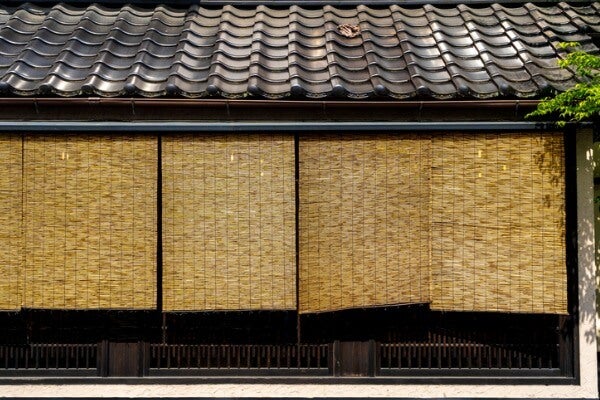 日式竹編捲簾