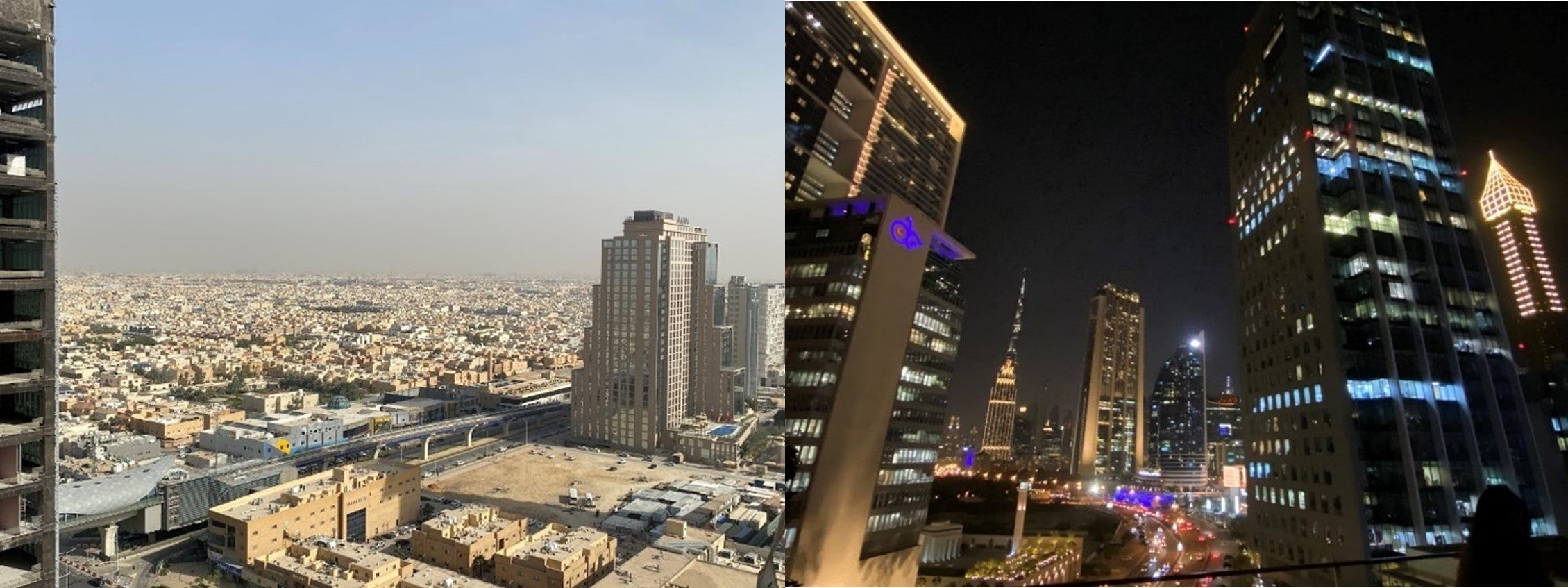 Dubai and Riyadh