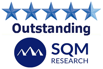 SQM Research outstanding rating logo