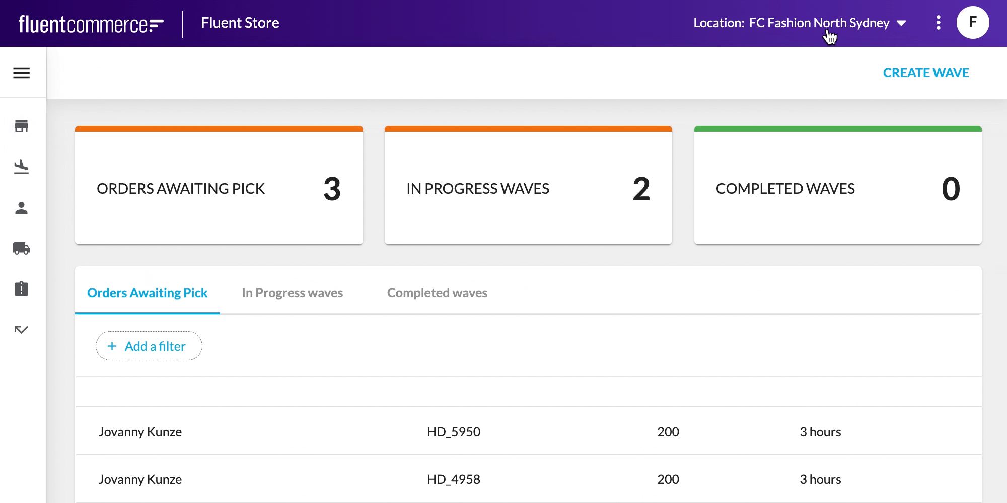 Fluent Store Location Switcher