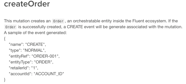 createOrder example