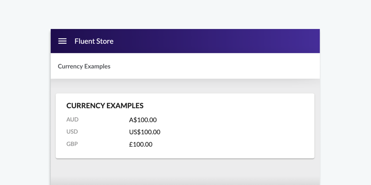 Display Number Values in Currency Formats