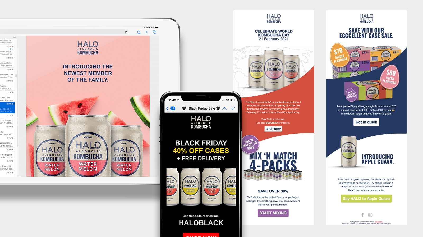 Halo Alcoholic Kombucha | Email (EDM) examples | Devotion