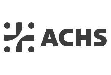 The Australian Council on Healthcare Standards (ACHS) black and white logo | Devotion