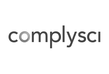 ComplySci greyscale logo | Devotion