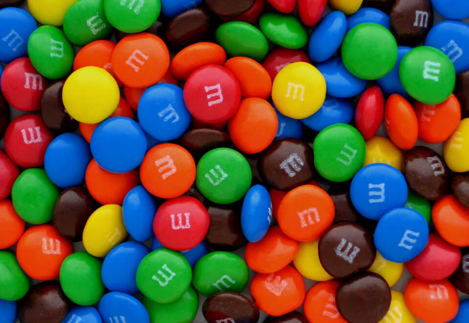 M&M's | pile of M&M's | Devotion