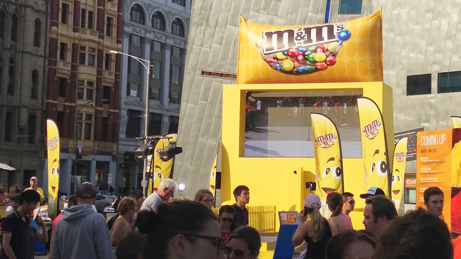 M&M's | M&M's augmented reality display in Melbourne's Federation Square | Devotion