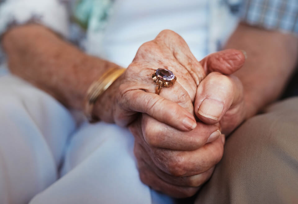 Just Better Care | elderly couple holding hands | Devotion