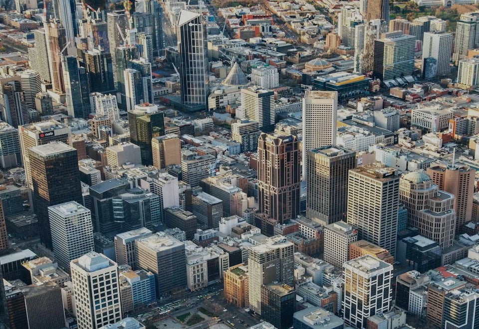 GPT Workplace | An aerial shot of the Melbourne CBD | Devotion