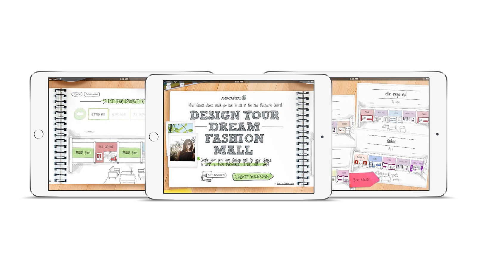 AMP | Design your dream fashion mall tool on tablet | Devotion