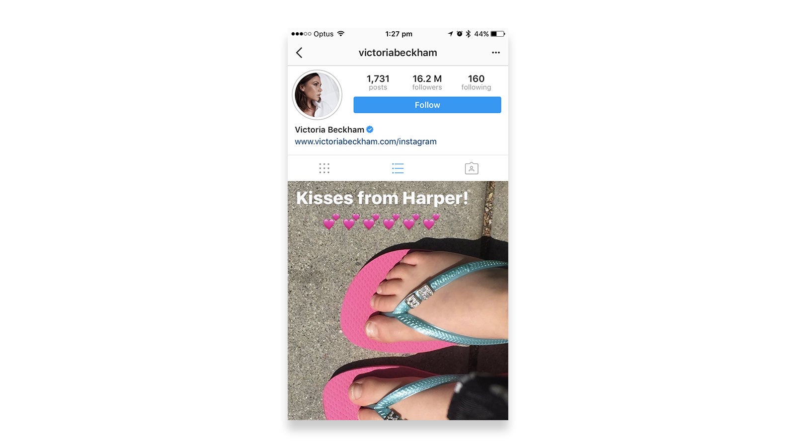 Havaianas | Victoria Beckham Instagram post of daughter Harper's customised Havianas | Devotion