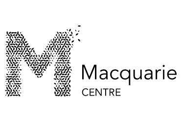 Macquarie Centre black and white logo | Devotion