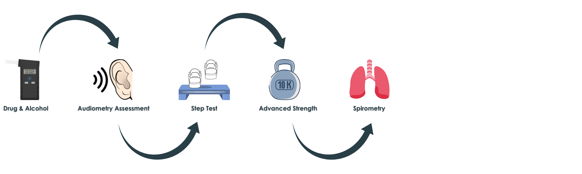 drug and alcohol test and audio test